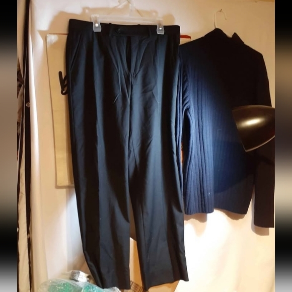 Men's Gala Black Stretch Dress Pant 36/30 Stetch Blend Lightweight - Picture 5 of 10